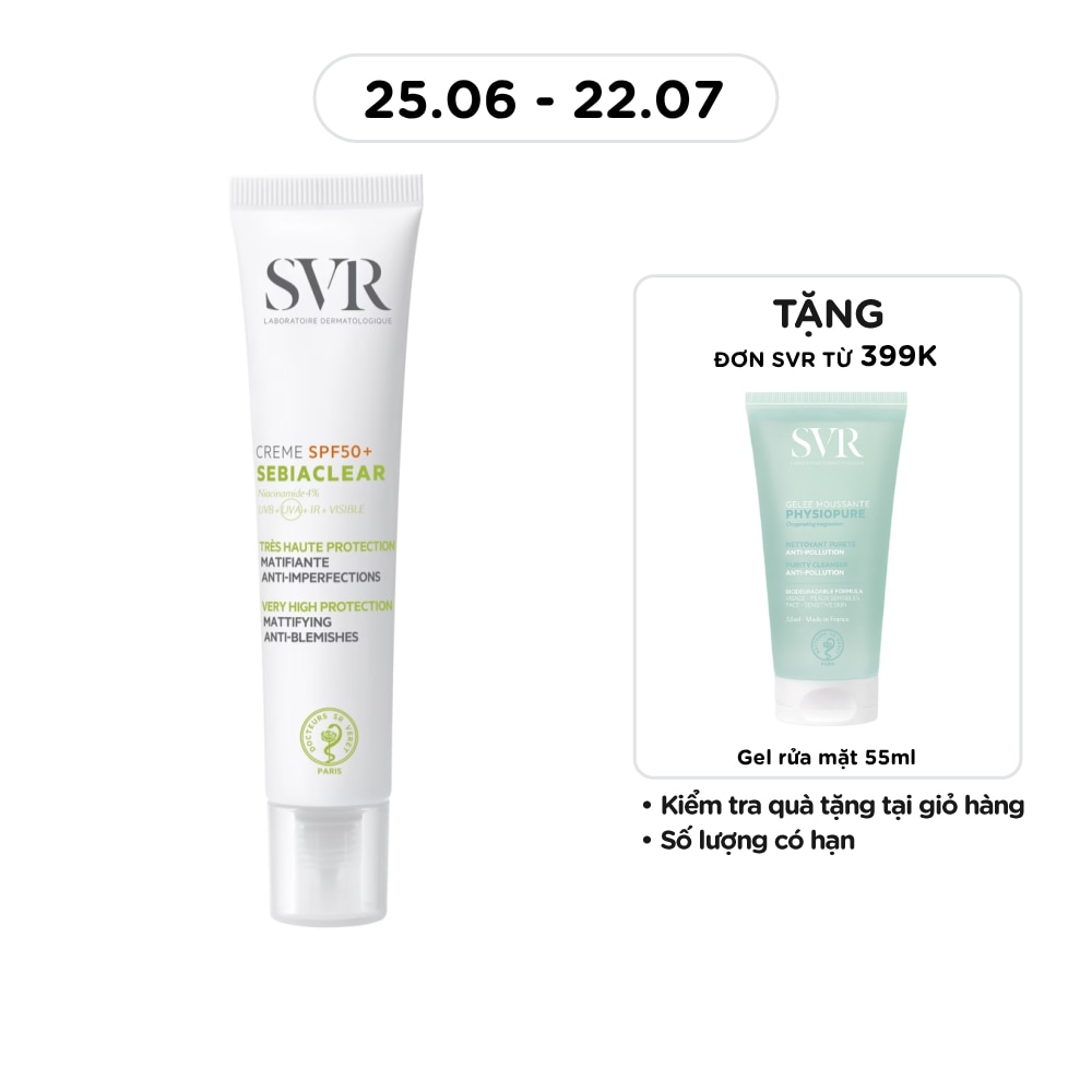 SVR Sebiaclear Creme SPF50+ 40ml