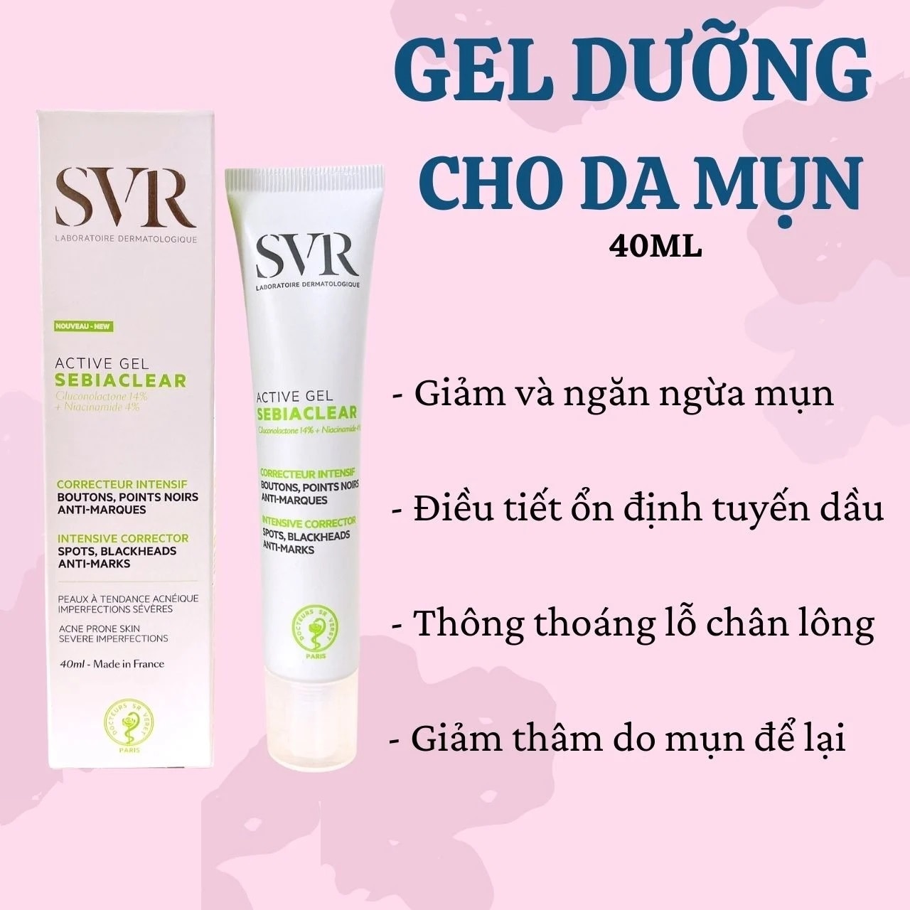 SVR Sebiaclear Active Gel 40ml