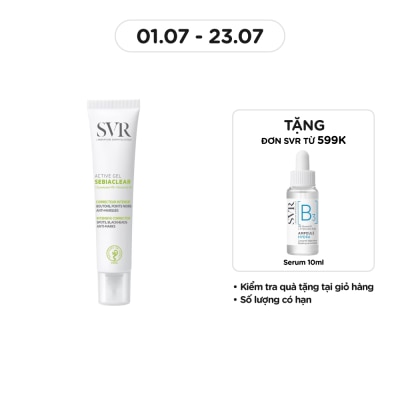 SVR Gel Dưỡng Ẩm SVR Giảm Mụn Sebiaclear Active 40ml