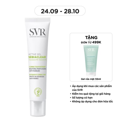 SVR Gel Dưỡng Ẩm SVR Giảm Mụn Sebiaclear Active 40ml image