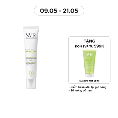 SVR Gel Dưỡng Ẩm SVR Giảm Mụn Sebiaclear Active 40ml