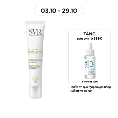 SVR Gel Dưỡng Ẩm SVR Giảm Mụn Sebiaclear Active 40ml