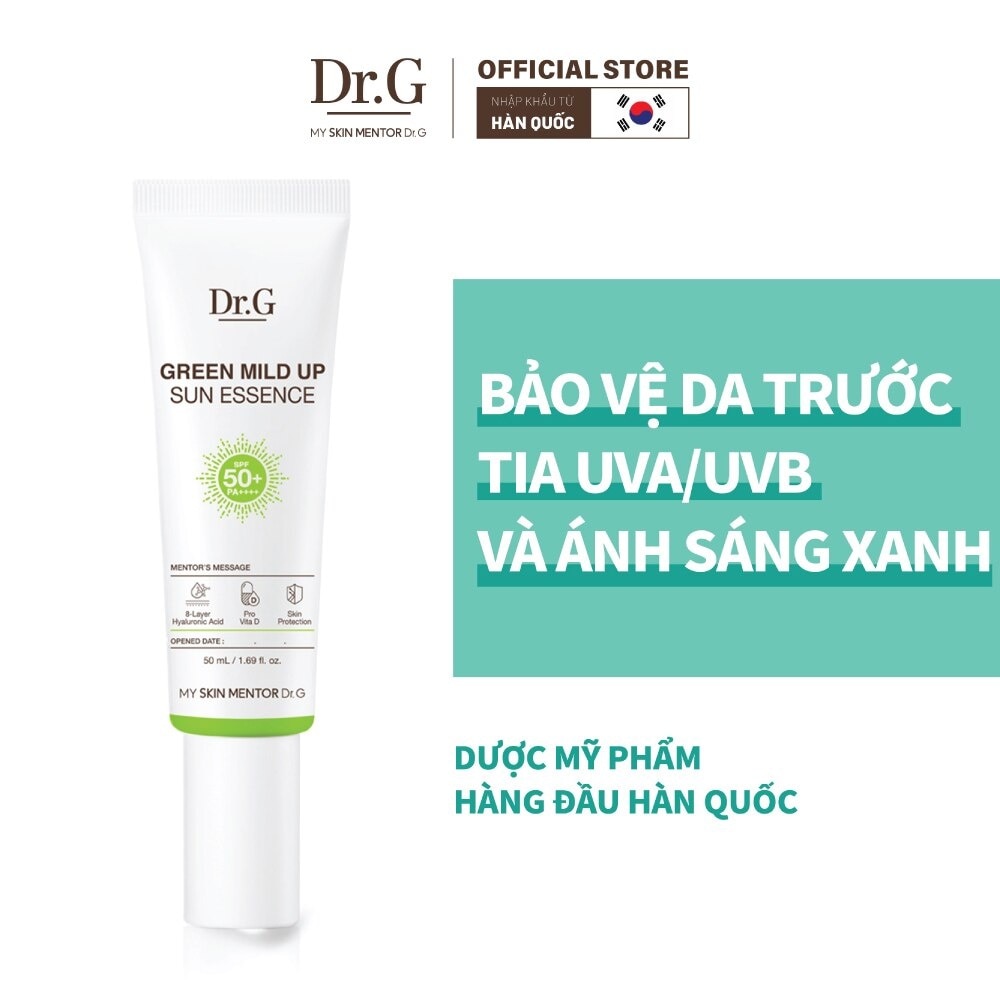 Kem Chống Nắng Dr.G Green Mild Up Sun Essence SPF50+ PA++++ 50ml