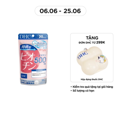 DHC Thực Phẩm Bảo Vệ Sức Khỏe Viên Uống DHC Biotin Hỗ Trợ Làm Đẹp Tóc Và Móng Sustained Release 30 Viên