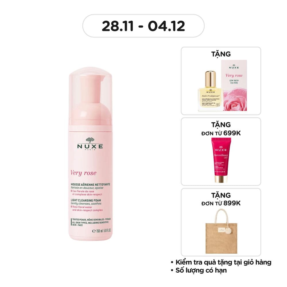 Nuxe Very Rose Light Cleansing Foam 150ml