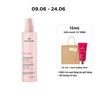 NUXE - Xịt Khoáng Nuxe Dưỡng Ẩm Chiết Xuất Hoa Hồng Very Rose Refreshing Toning Mist 200ml