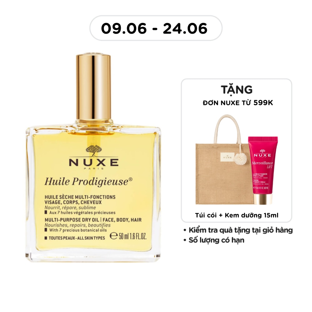 Dầu Dưỡng Da Nuxe Huile Prodigieuse Multi-Purpose Dry Oil 50ml