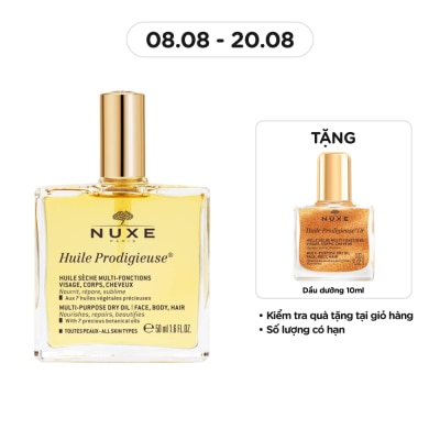 NUXE Dầu Dưỡng Da Nuxe Huile Prodigieuse Multi-Purpose Dry Oil 50ml