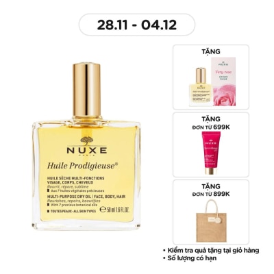 NUXE Dầu Dưỡng Da Nuxe Huile Prodigieuse Multi-Purpose Dry Oil 50ml