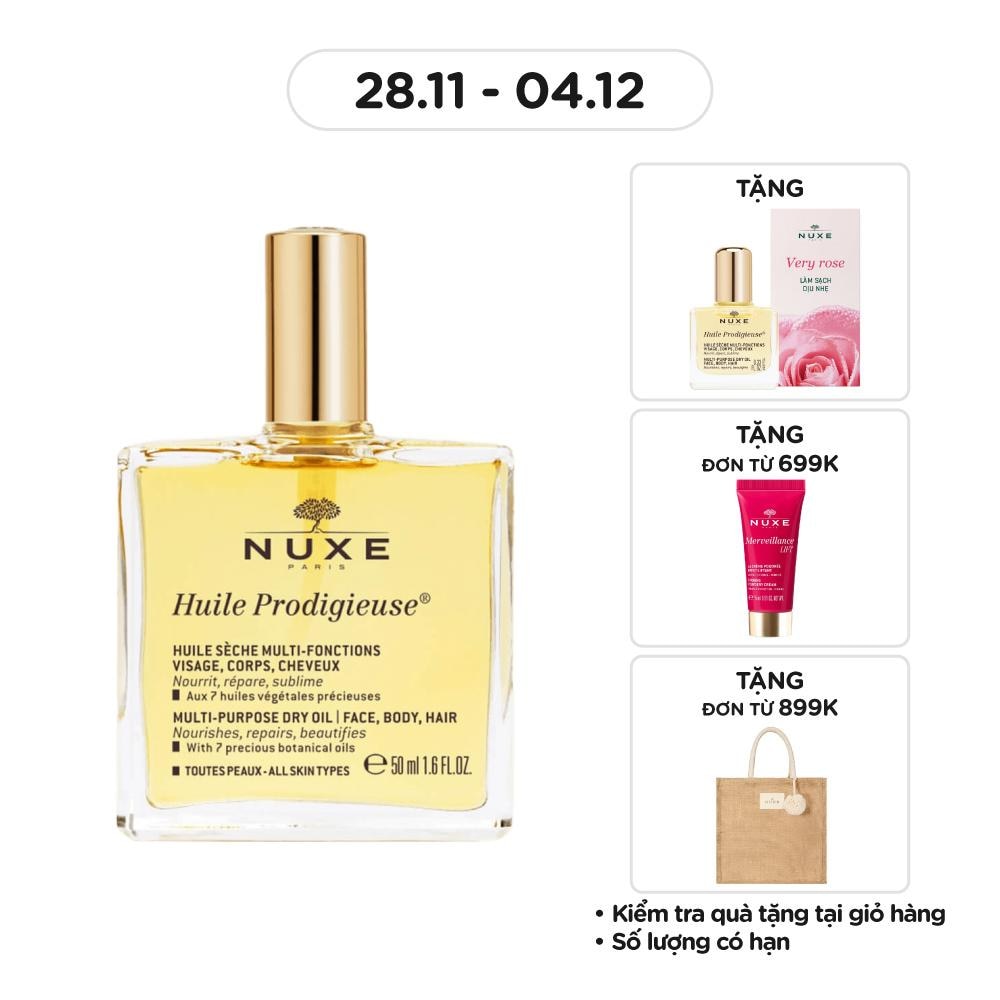 Dầu Dưỡng Da Nuxe Huile Prodigieuse Multi-Purpose Dry Oil 50ml