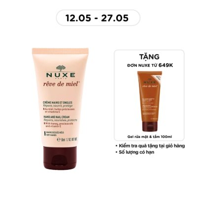 NUXE - Kem Dưỡng Tay Và Móng Nuxe Reve De Miel Hand And Nail Cream 50ml