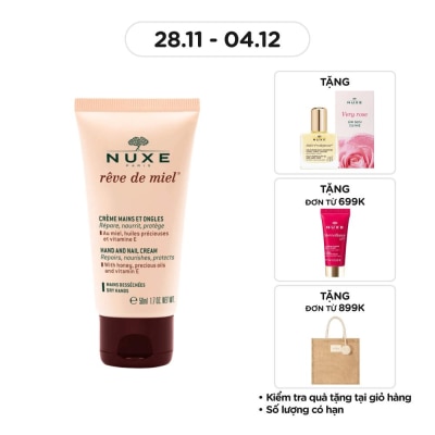 NUXE Kem Dưỡng Tay Và Móng Nuxe Reve De Miel Hand And Nail Cream 50ml