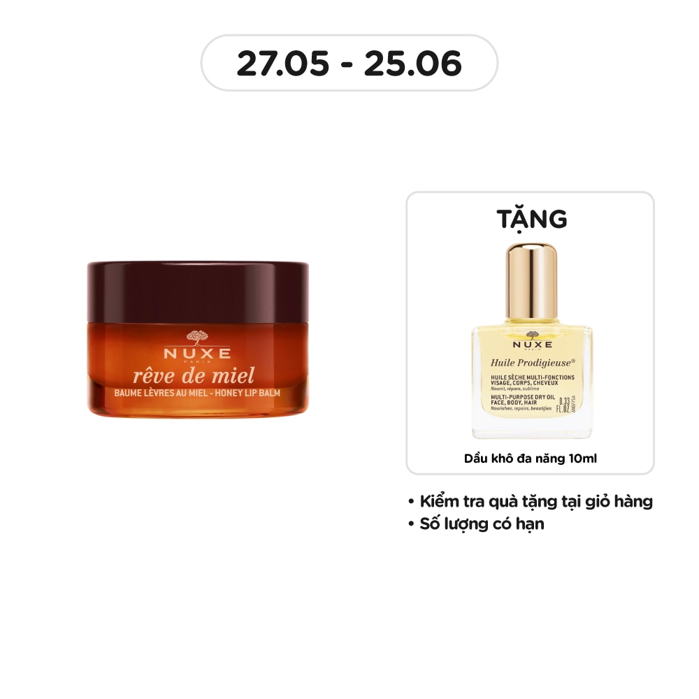 Sáp Dưỡng Môi Nuxe Reve De Miel Honey Lip Balm 15g