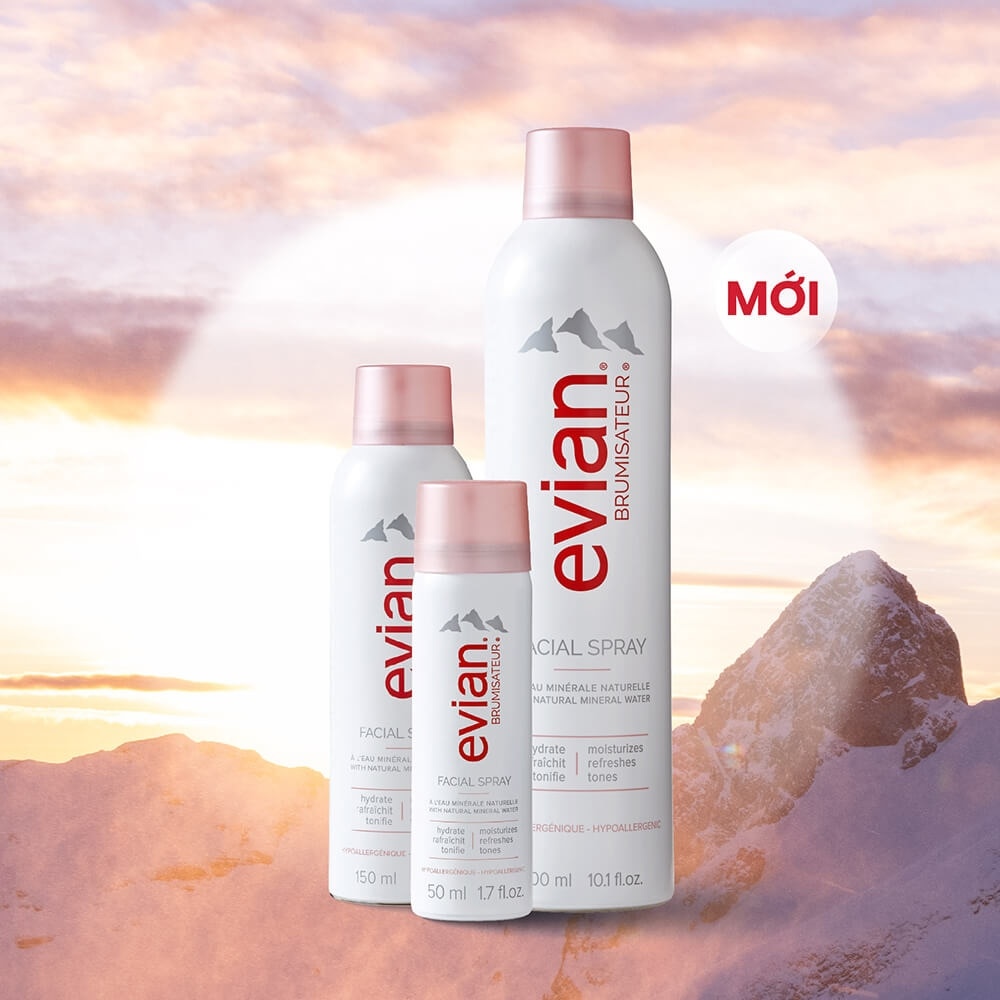 Xịt Khoáng Evian Cấp Ẩm Và Làm Dịu Da 50ml