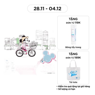 HADA LABO Combo Hadalabo Mickey Dưỡng Ẩm Cho Da Dầu (Kem Rửa Mặt 80g+ Lotion 170ml+ Tặng Ví Cầm Tay Mickey)