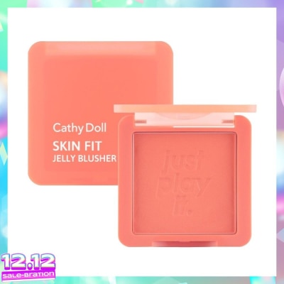 CATHY DOLL Skin Fit Jelly Blusher 6g .#02 Gala Peach