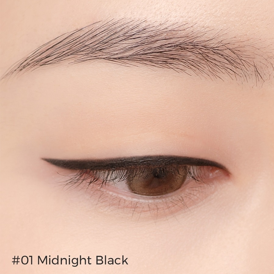 Chì Kẻ Mắt BOM Siêu Mảnh Lâu Trôi Wonderproof Gel Slim 0.1g .#01 Midnight Black Màu Đen Sống Động