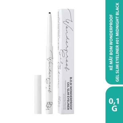 BOM Wonderproof Gel Slim Eyeliner 0.1g .#01 Midnight Black