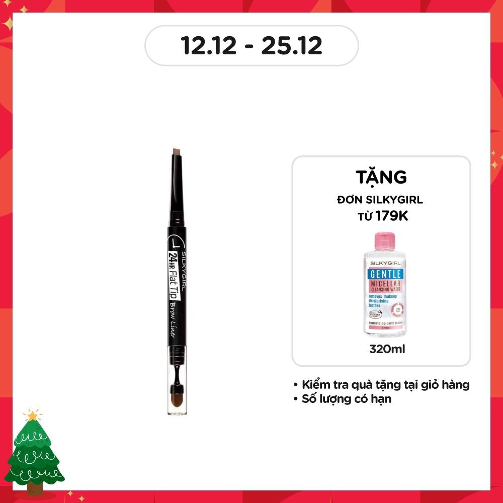 24H Flat Tip Brow Liner 0.15g .#01 Natural Brown