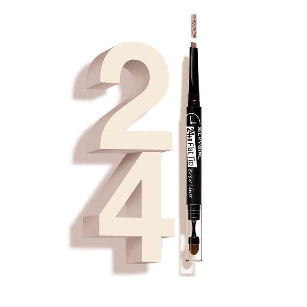 24H Flat Tip Brow Liner 0.15g .#01 Natural Brown