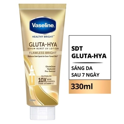 VASELINE Healthy Bright Gluta Hya Burst UV Lotion Flawless Bright Serum 330ml