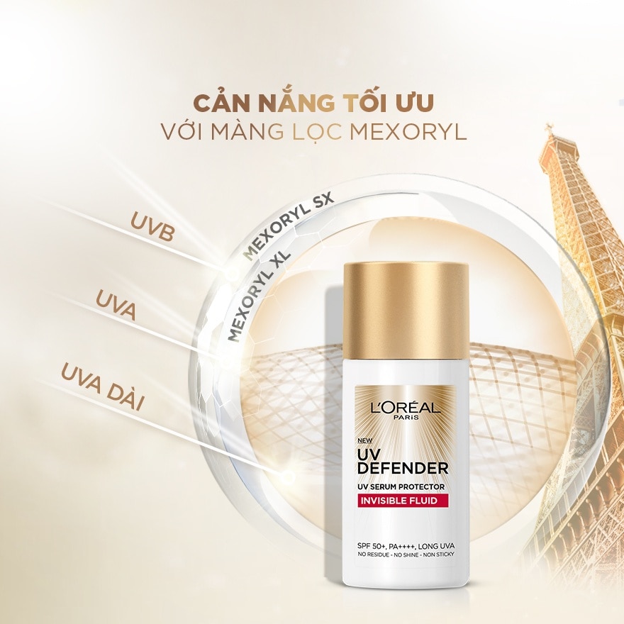 Dưỡng Chất Chống Nắng L'Oreal Paris Uv Defender Serum Protector Invisible Fluid 50ml