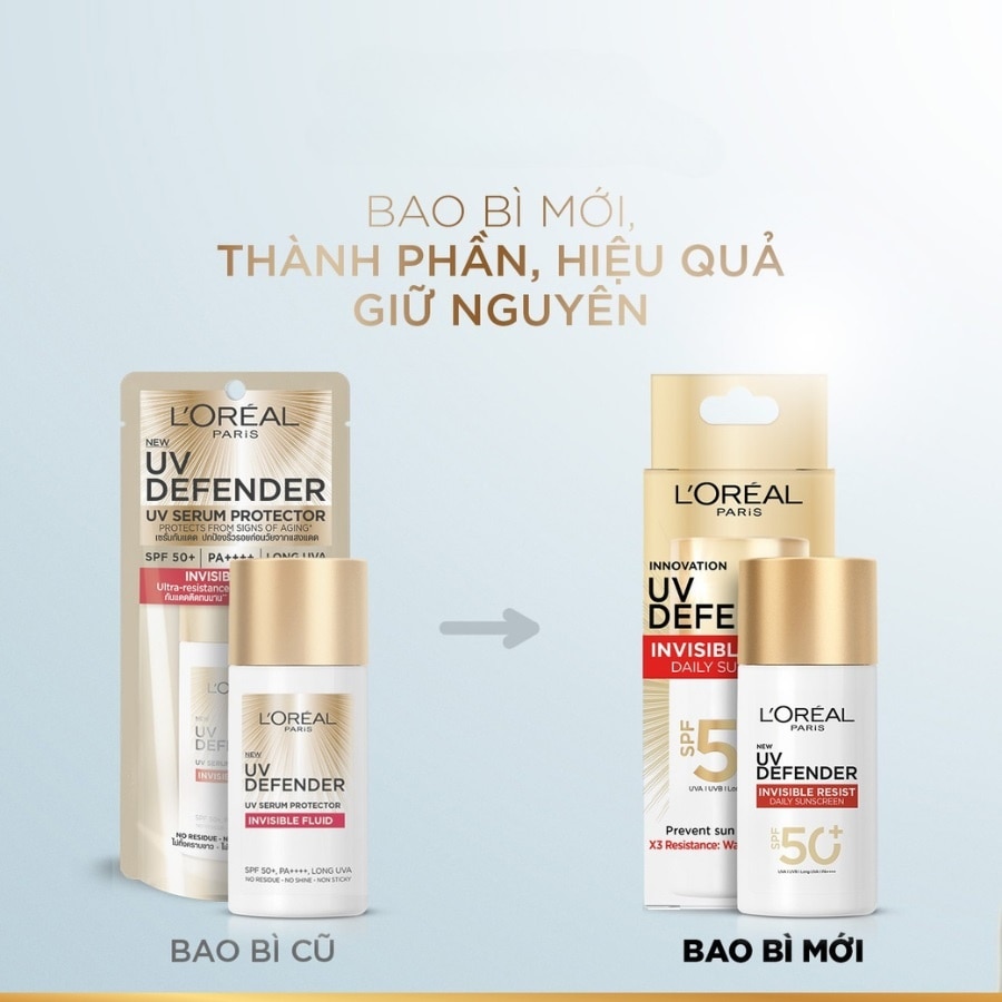 Dưỡng Chất Chống Nắng L'Oreal Paris Uv Defender Serum Protector Invisible Fluid 50ml