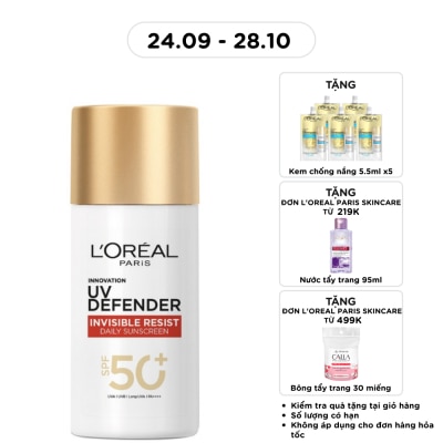 L'OREAL PARIS Dưỡng Chất Chống Nắng L'Oreal Paris Uv Defender Serum Protector Invisible Fluid 50ml image