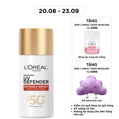 L'OREAL PARIS - Dưỡng Chất Chống Nắng L'Oreal Paris Uv Defender Serum Protector Invisible Fluid 50ml image