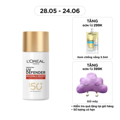 L'OREAL PARIS - Dưỡng Chất Chống Nắng L'Oreal Paris Uv Defender Serum Protector Invisible Fluid 50ml