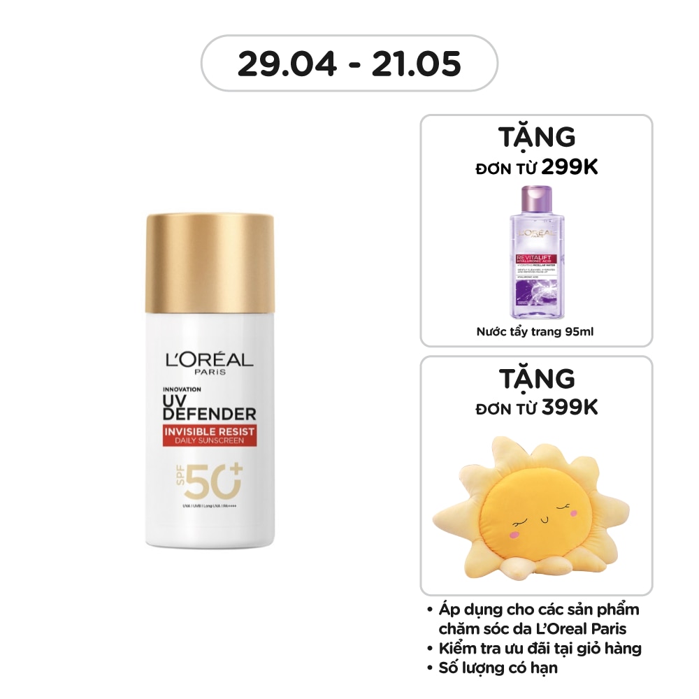 Dưỡng Chất Chống Nắng L'Oreal Paris Uv Defender Serum Protector Invisible Fluid 50ml