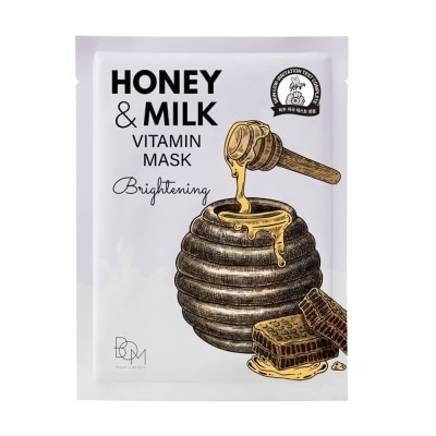 BOM Mặt Nạ Bom Sáng Da Honey & Milk Brightening Vitamin Mask 25g