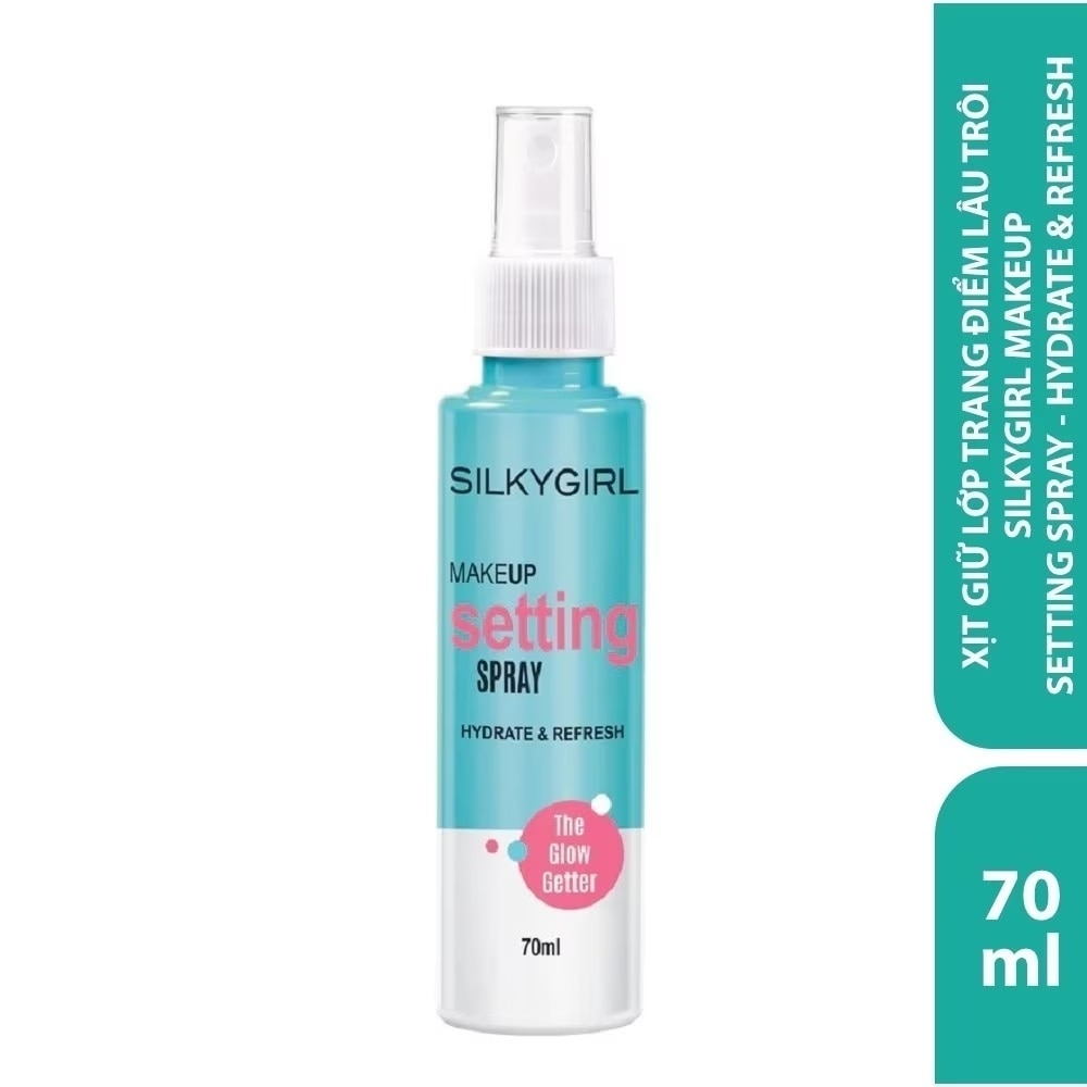 Xịt Giữ Lớp Trang Điểm Silkygirl Hydrate & Refresh 70ml