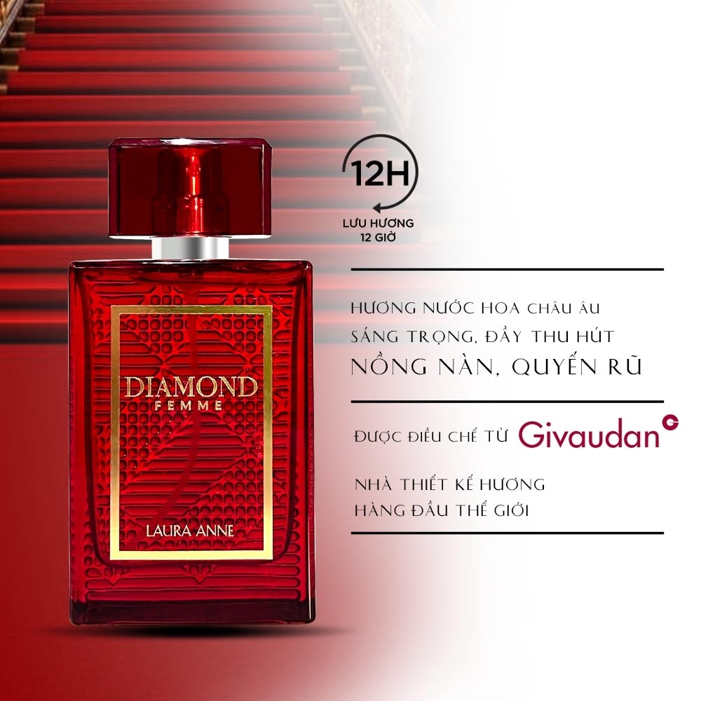 Nước Hoa Nữ Laura Anne Diamond Femme 45ml . image