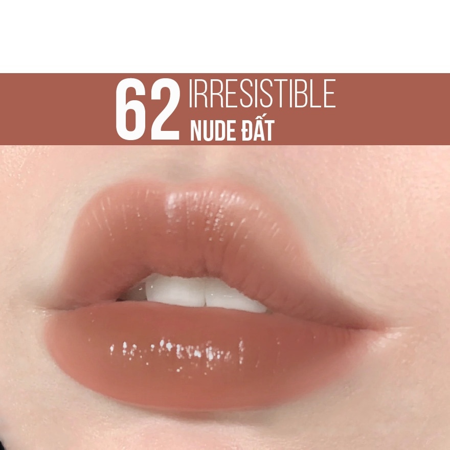 Son Kem Bóng Maybelline Super Stay Vinyl Ink 4.2ml .#62 Irresistible Nude Đất