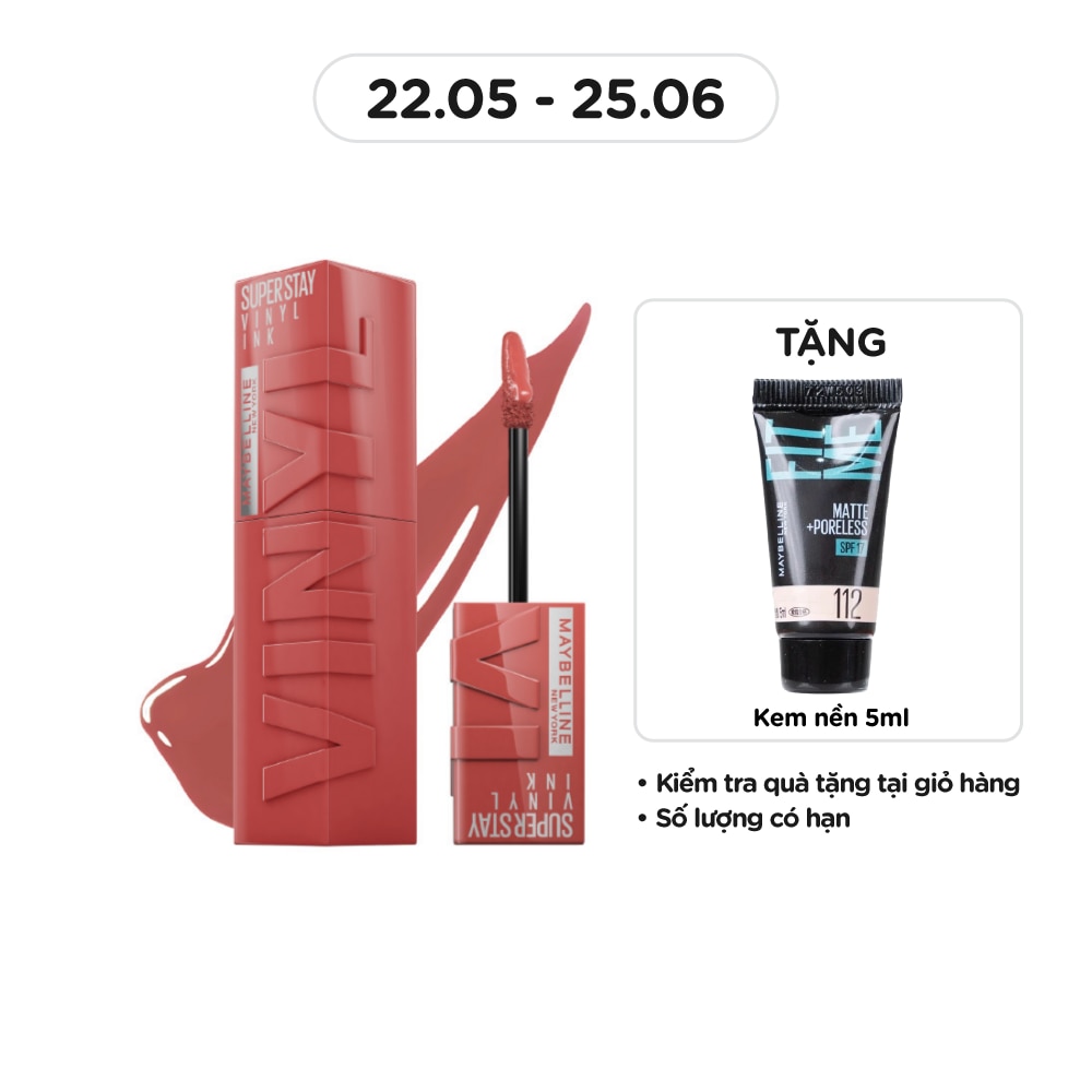 MAYBELLINE NEW YORK Super Stay Vinyl Ink 4.2ml .#62 Irresistible