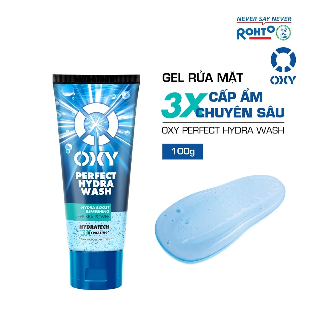 Gel Rửa Mặt Oxy Sạch Sâu Sảng Khoái Cấp Ẩm 3X Perfect Hydra Wash 100g