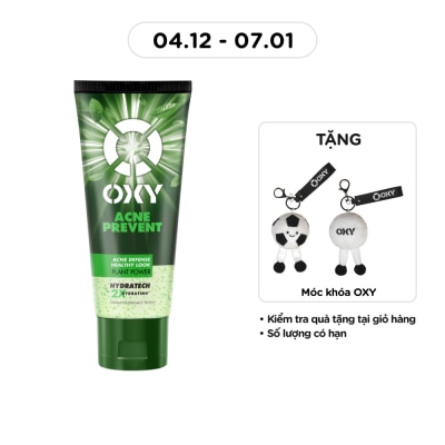 OXY Gel Rửa Mặt Oxy Sạch Sâu Ngừa Mụn Sáng Khỏe Acne Prevent 100g