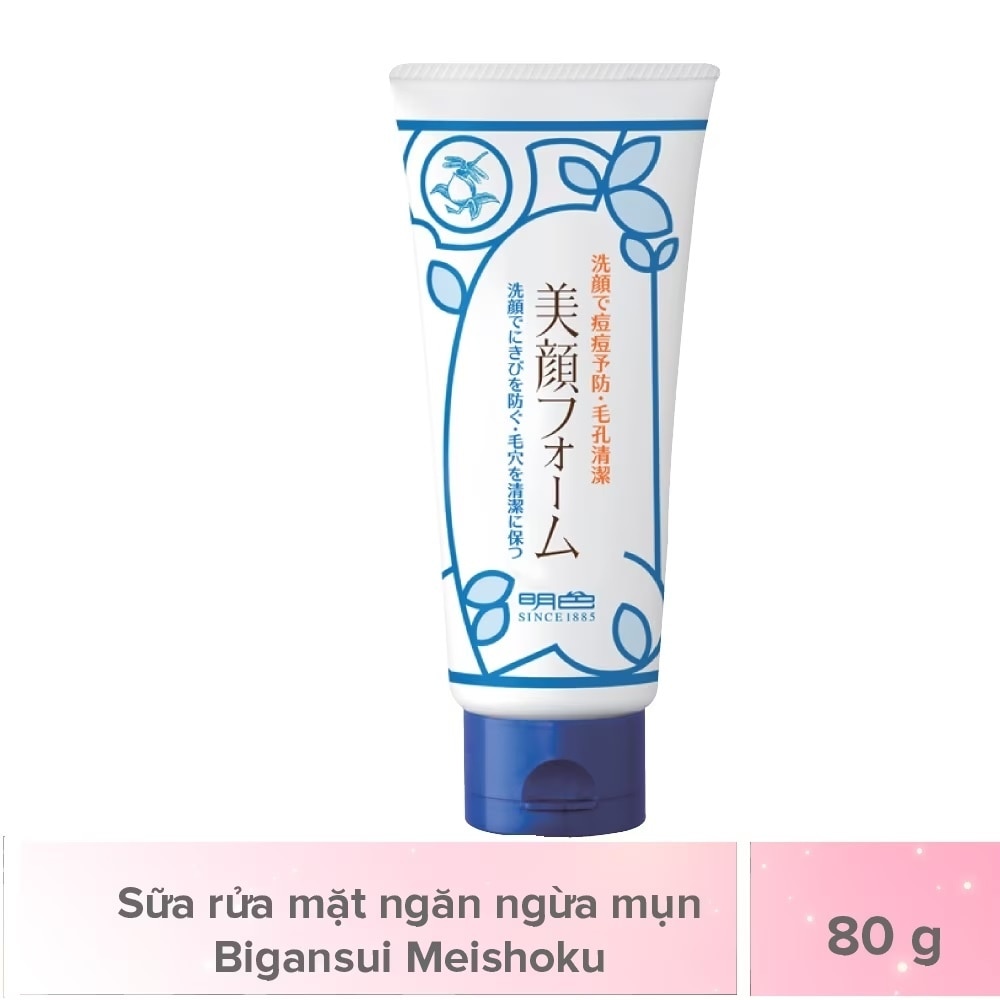 Sữa Rửa Mặt Meishoku Bigan Ngăn Ngừa Mụn Facial Wash 80g