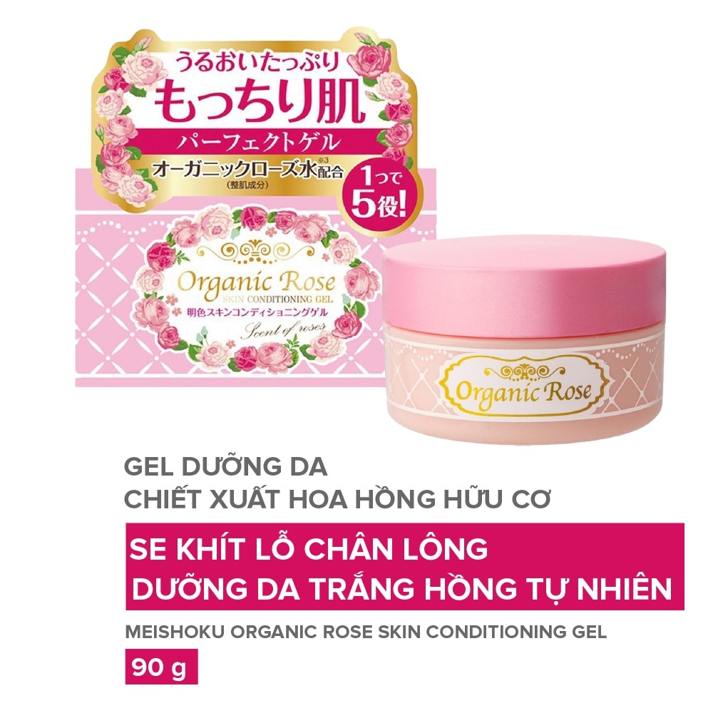 Gel Dưỡng Da Meishoku Organic Rose Skin Conditioning Gel 90g