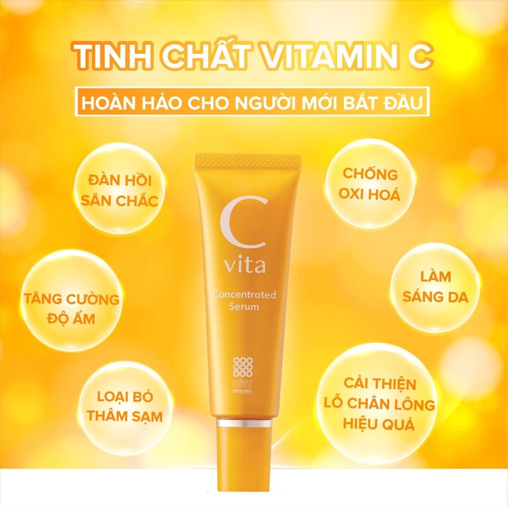 Tinh Chất Meishoku C Vita Dưỡng Trắng Da Concentrated Serum 30g