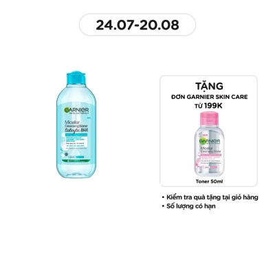 GARNIER Nước Tẩy Trang Garnier Micellar Cleansing Water Salicylic BHA 400ml