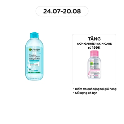 GARNIER Nước Tẩy Trang Garnier Micellar Cleansing Water Salicylic BHA 400ml