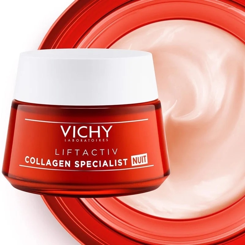 Kem Dưỡng Ban Đêm Vichy Sáng Da, Mờ Thâm Nám Liftactiv Collagen Specialist Night 50ml image
