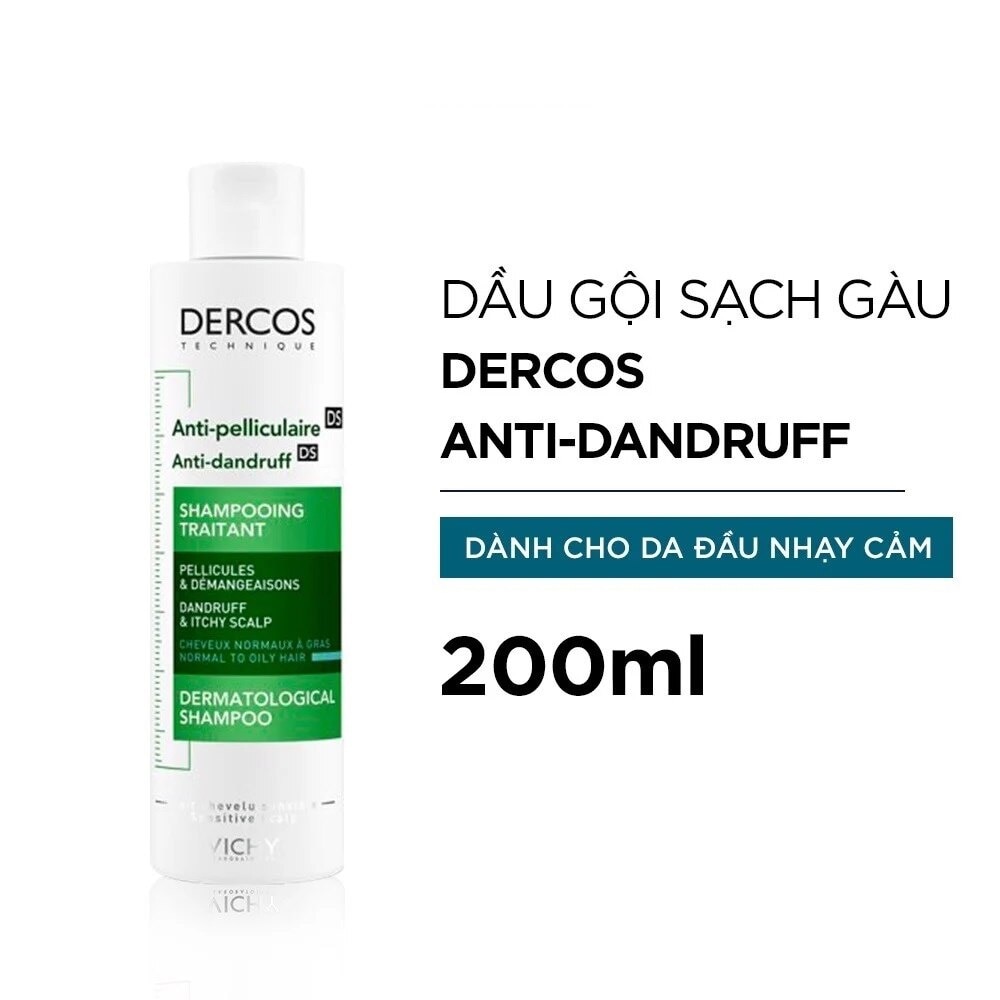 Dercos Technique Anti - Dandruff DS Dermatological Shampoo Dandruff & Itchy Scalp 200ml