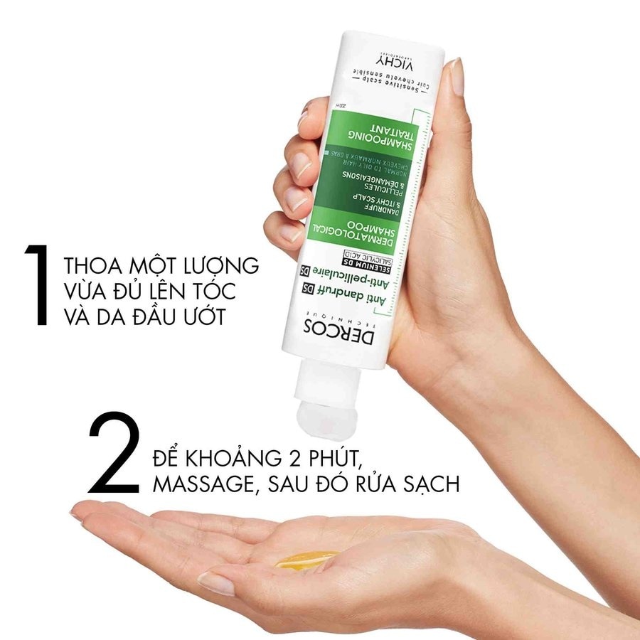 Dercos Technique Anti - Dandruff DS Dermatological Shampoo Dandruff & Itchy Scalp 200ml
