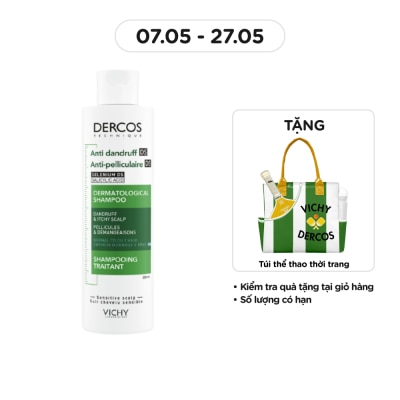 VICHY - Dercos Technique Anti - Dandruff DS Dermatological Shampoo Dandruff & Itchy Scalp 200ml