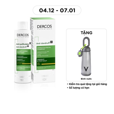 VICHY Dercos Technique Anti - Dandruff DS Dermatological Shampoo Dandruff & Itchy Scalp 200ml