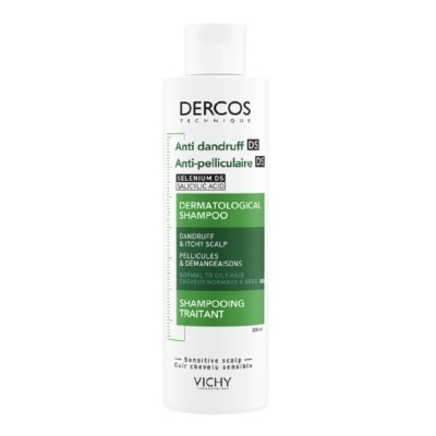 VICHY - Dầu Gội Vichy Giảm Gàu Cho Da Đầu Dầu Dercos Shampoo Dandruff & Itchy Scalp 200ml