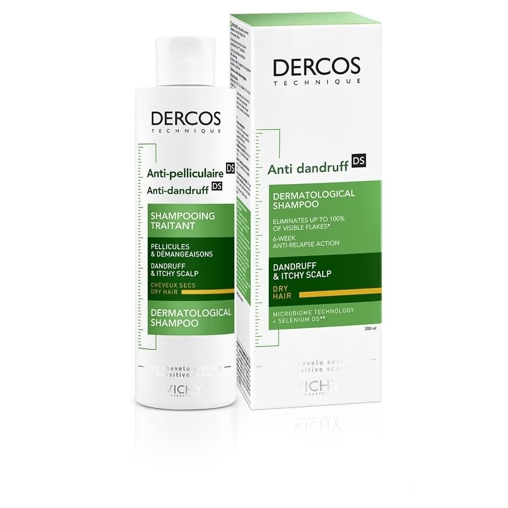 Dercos Technique Anti - Dandruff DS Dermatological Shampoo Dandruff & Itchy Scalp 200ml